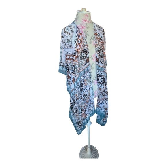 Rachel Rachel Roy Aztec Kimono Poncho - Picture 3 of 6